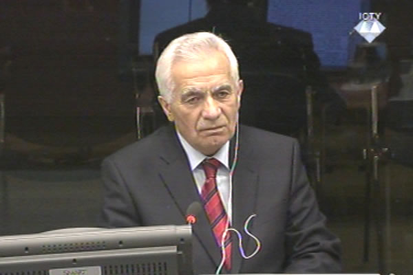 Momcilo Krajisnik, witness at the Radovan Karadzic trial