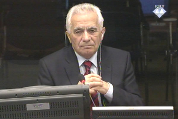 Momcilo Krajisnik, witness at the Radovan Karadzic trial