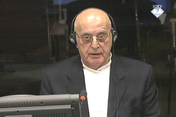 Ljubisa Beara, witness at the Radovan Karadzic trial