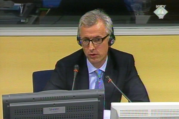 Reynaud Theunens, witness at the Ratko Mladic trial Reynaud Theunens, witness at the Ratko Mladic trial