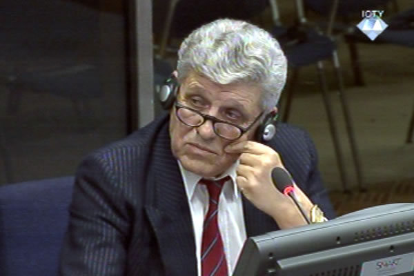 Simo Miskovic, witness at the Radovan Karadzic trial