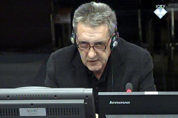 Dusan Mudrinic, witness at the Radovan Karadzic trial Dusan Mudrinic, witness at the Radovan Karadzic trial