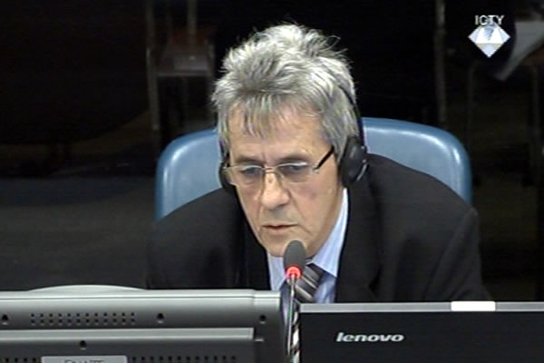 Mihajlo Orlovic, witness at the Radovan Karadzic trial