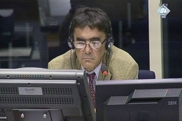 Milenko Dafinic, defence witness at Goran Hadzic trial Milenko Dafinic, defence witness at Goran Hadzic trial