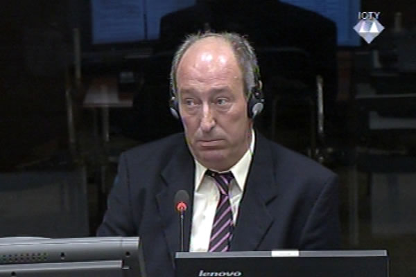 Radojica Mladjenovic, defence witness at Rako Mladic trial