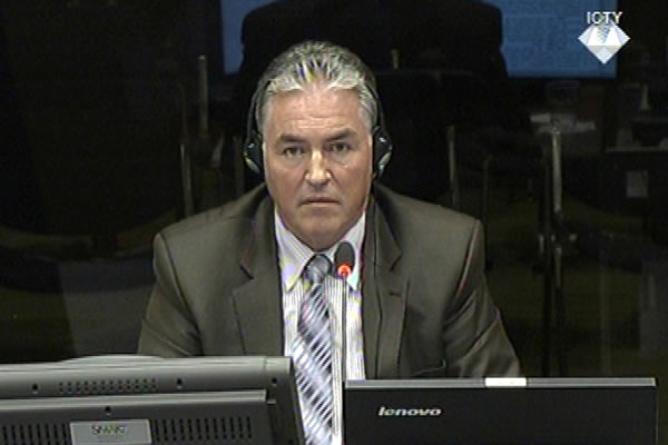 Bosko Mandic, defence witness at Rako Mladic trial