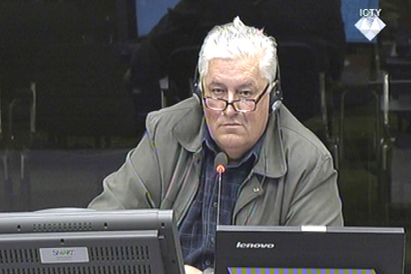 Branko Volas, defence witness at Rako Mladic trial