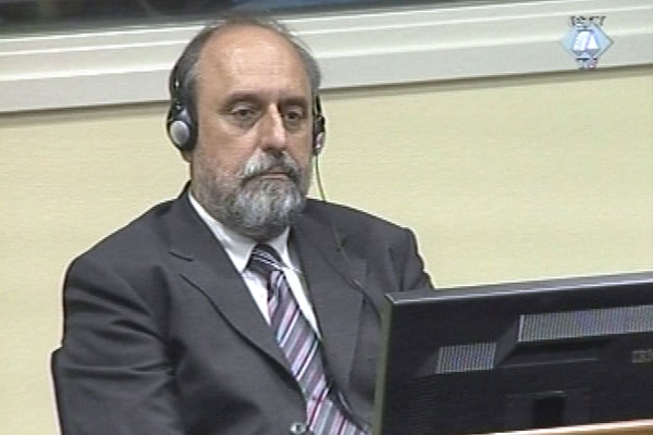 Goran Hadzic in the courtroom