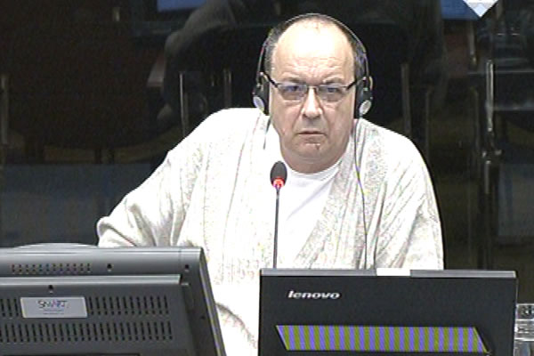 Nebojsa Jeremic, defence witness at Rako Mladic trial