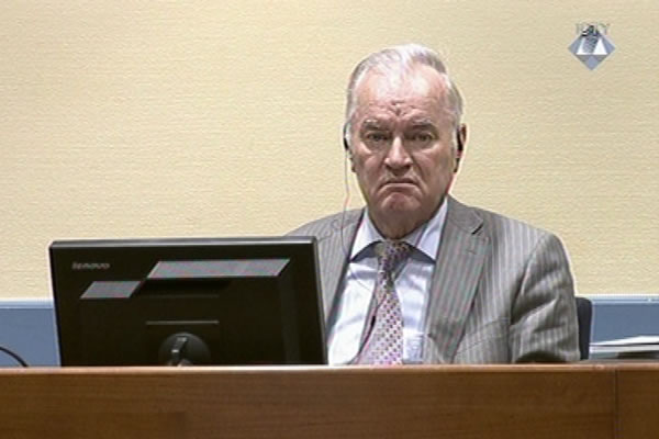 Ratko Mladic in the courtroom Ratko Mladic in the courtroom