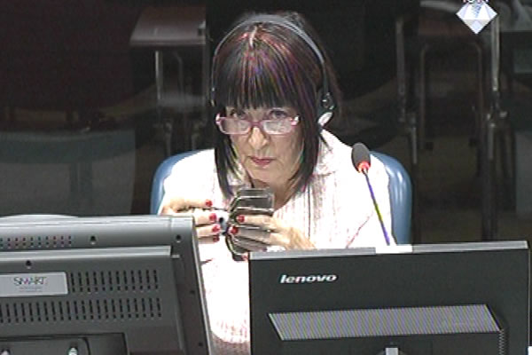 Zorica Subotic, defence witness at Rako Mladic trial Zorica Subotic, defence witness at Rako Mladic trial