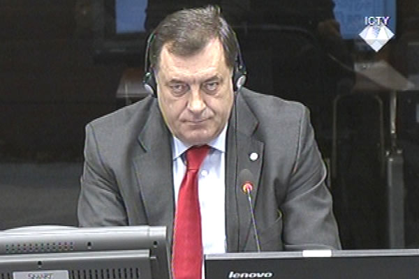 Milorad Dodik, defence witness at Rako Mladic trial Milorad Dodik, defence witness at Rako Mladic trial