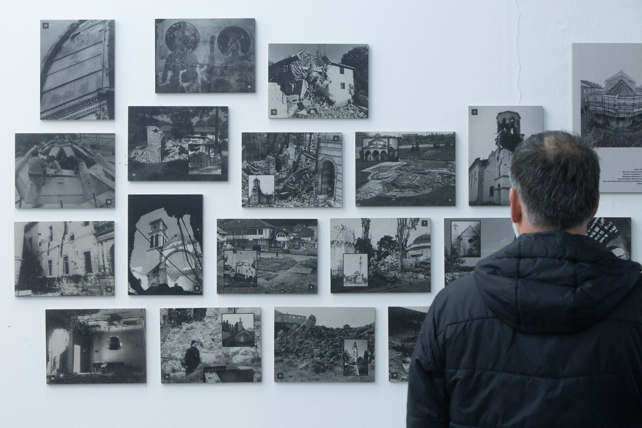 Targeting Monuments, exhibition in Glipoteka, Zagreb / Photo: HINA Targeting Monuments, exhibition in Glipoteka, Zagreb / Photo: HINA