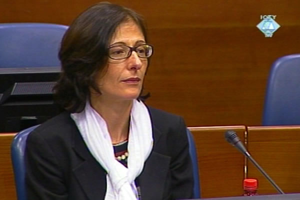 Florence Hartmann in the courtroom Florence Hartmann in the courtroom