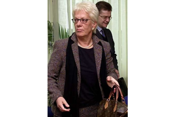 Carla del Ponte, chief prosecutor at the Tribunal