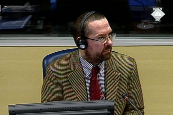 Christian Nielsen, witness at the Goran Hadzic trial Christian Nielsen, witness at the Goran Hadzic trial