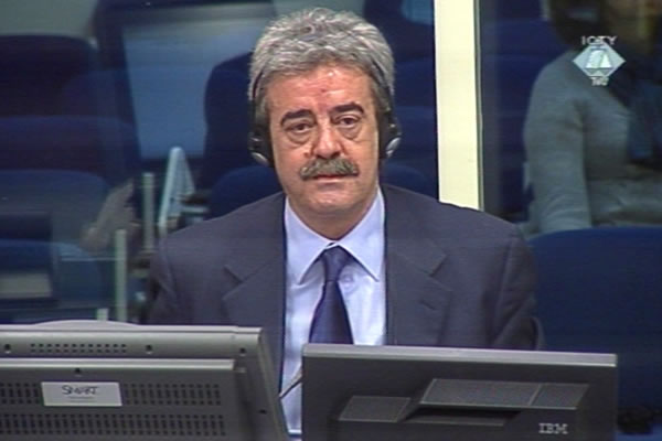 Momir Bulatovic, defence witness of Radovan Karadzic Momir Bulatovic, defence witness of Radovan Karadzic