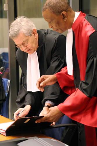 Judge Bakone Moloto taking the oath at the Tribunal