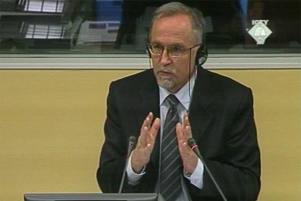 Berko Zecevic, witness in the Dragomir Milosevic trial Berko Zecevic, witness in the Dragomir Milosevic trial