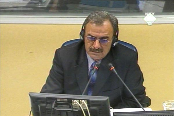 Blagoja Markovski, defense witness for Johan Tarculovski Blagoja Markovski, defense witness for Johan Tarculovski
