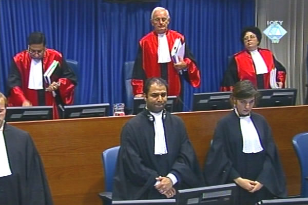 The Trial chamber after concluding the case of the six former officials from Serbia 