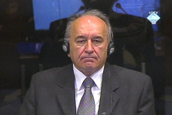 Branimir Jokic, expert testifying for the defense in the trial for crimes in Kosovo in 1999 Branimir Jokic, expert testifying for the defense in the trial for crimes in Kosovo in 1999