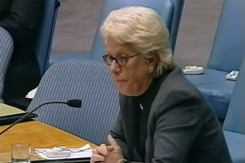 Carla Del Ponte in the Security Council Carla Del Ponte in the Security Council