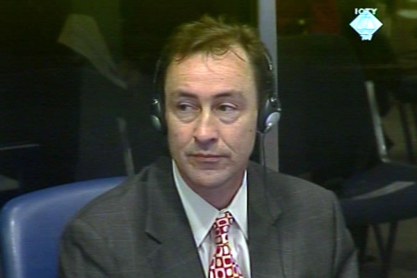 David Harland, witness at the Radovan Karadzic trial