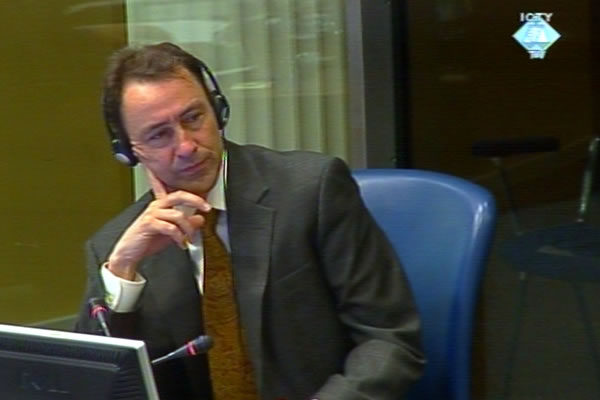 David Harland, witness at the Radovan Karadzic trial