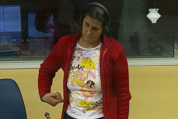 Dzenana Sokolovic, witness in the Dragomir Milosevic trial Dzenana Sokolovic, witness in the Dragomir Milosevic trial