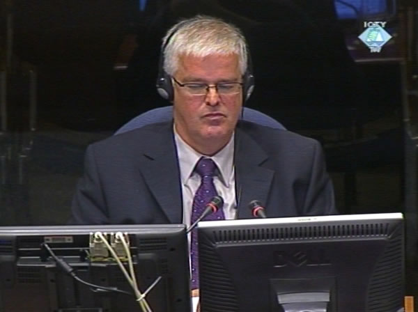 Eric Hendricks, witness in the Gotovina trial