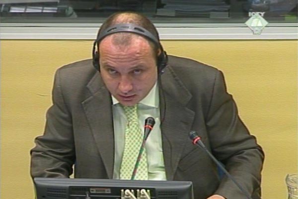 Goran Stoparic, witness in the Seselj trial