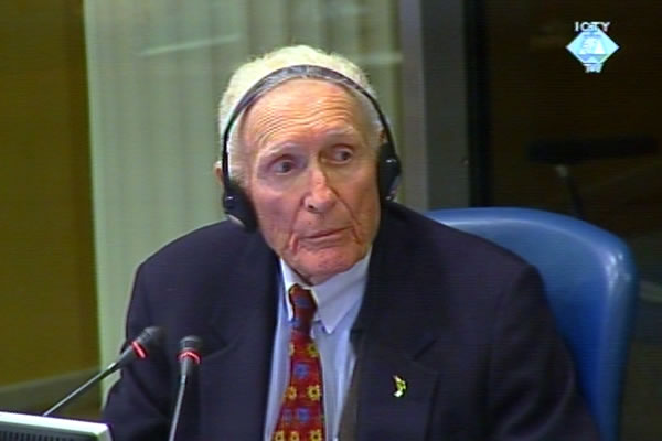 Herbert Okun, witness at the Radovan Karadzic trial