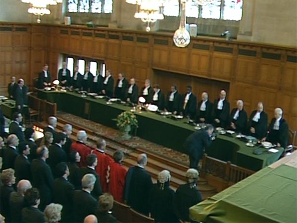 Courtroom in the international Court of Justice Courtroom in the international Court of Justice