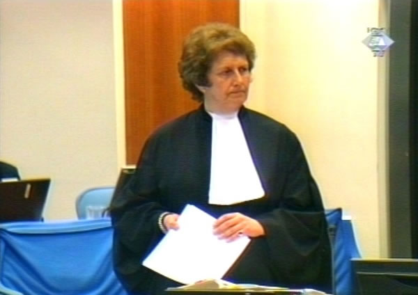 Joanna Korner, prosecutor at the Brdjanin case Joanna Korner, prosecutor at the Brdjanin case
