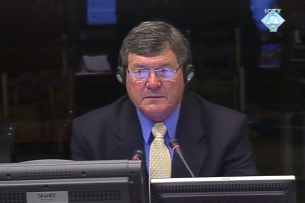 John Wilson, witness at the Radovan Karadzic trial