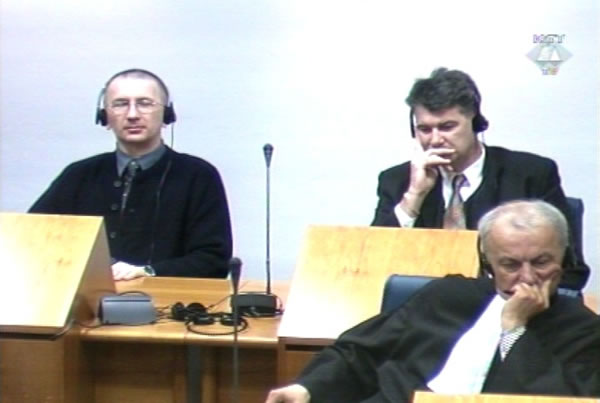 Dario Kordic and Mario Cerkez in the courtroom