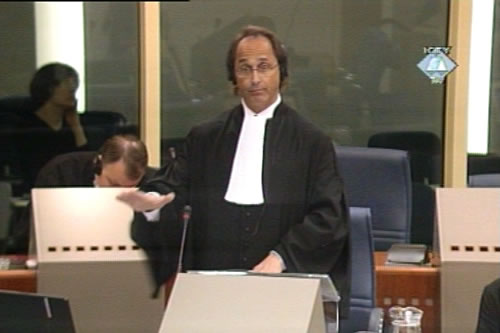 Michael Karnavas, defence attorney of Vidoje Blagojevic Michael Karnavas, defence attorney of Vidoje Blagojevic