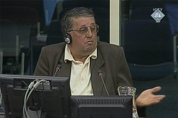 Mihajlo Galic, witness in the trial of the former military and police officials charged with the Srebrenica genocide Mihajlo Galic, witness in the trial of the former military and police officials charged with the Srebrenica genocide