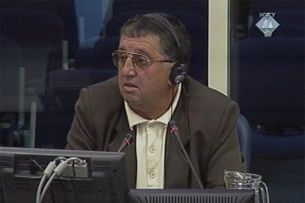 Mihajlo Galic, witness in the trial of the former military and police officials charged with the Srebrenica genocide 