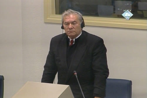 Milan Gvero in the courtroom Milan Gvero in the courtroom