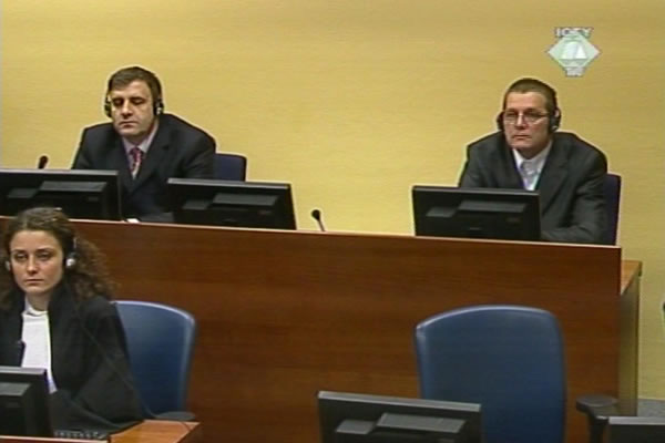 Milan and Sredoje Lukic in the courtroom