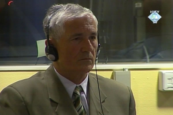 Mile Mrksic during the sentencing