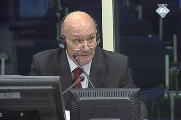 Milivoj Petkovic, witness for his own defence Milivoj Petkovic, witness for his own defence