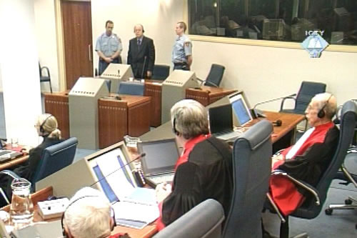 Miodrag Jokic in the courtroom