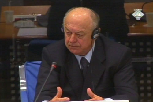 Miodrag Jokic, witness at the Pavle Strugar trial