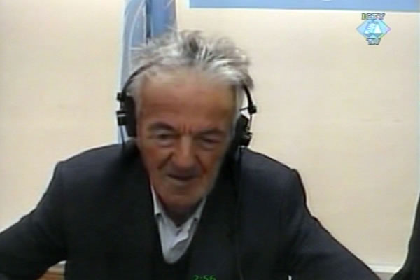 Mirko Ognjenovic, testifying by video-link in the Gotovina trial