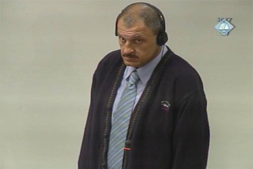 Miroslav Bralo in the courtroom Miroslav Bralo in the courtroom