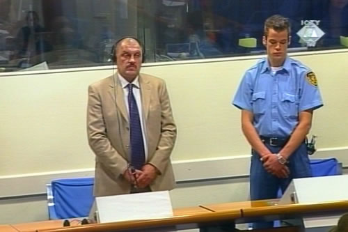 Miroslav Bralo aka Cicko in the courtroom