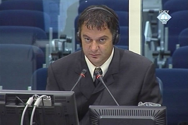 Miroslav Rupcic, witness in the trial of the former Bosnian Croat leaders Miroslav Rupcic, witness in the trial of the former Bosnian Croat leaders